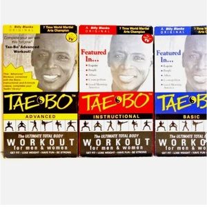 Tae Bao Billy Blanks instructional videos.  Set of 4